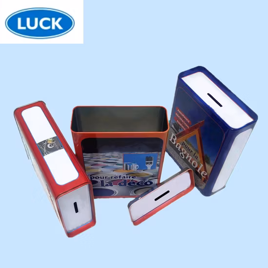 Kids Metal Coin Bank Money Saving Tin Box with Lock and Keys