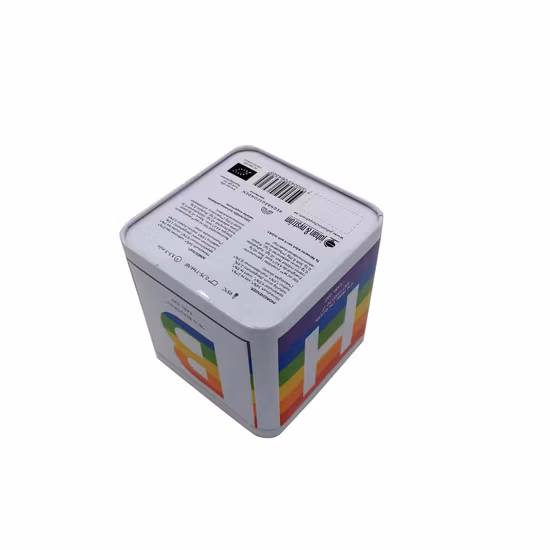 Cmyk Printing Square Tin Box Metal Tin Boxes for Gift Packaging