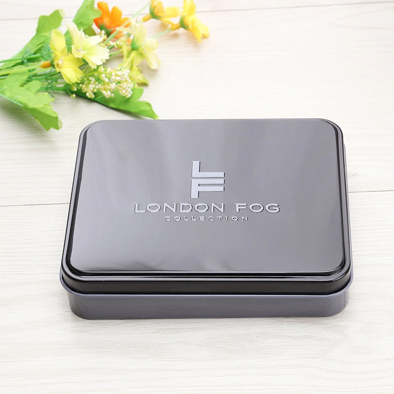 Metal Box Tin Can Candy Metal Box Hinge Lid Storage Box for Mint Candy Chocolate Packing