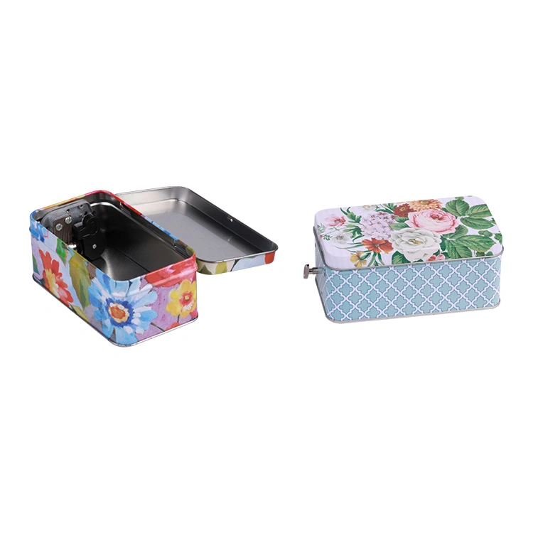 Customized House Type Christmas Gift House Shape Music Tin Box with Competitive Price