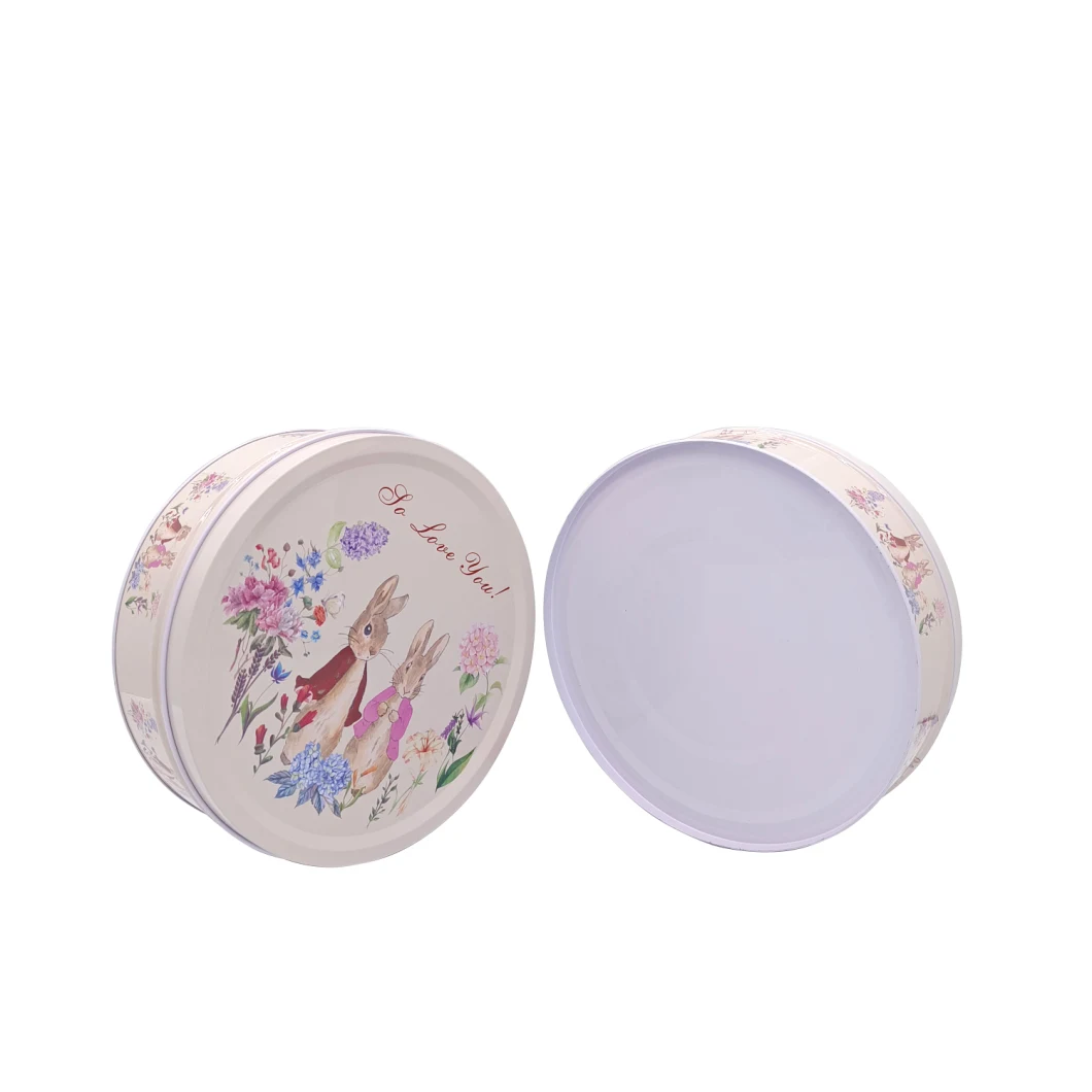 High Quality Customized Round Gift Food Can Chocolate Metal Packaging Box Biscuits Cookie Tin Box