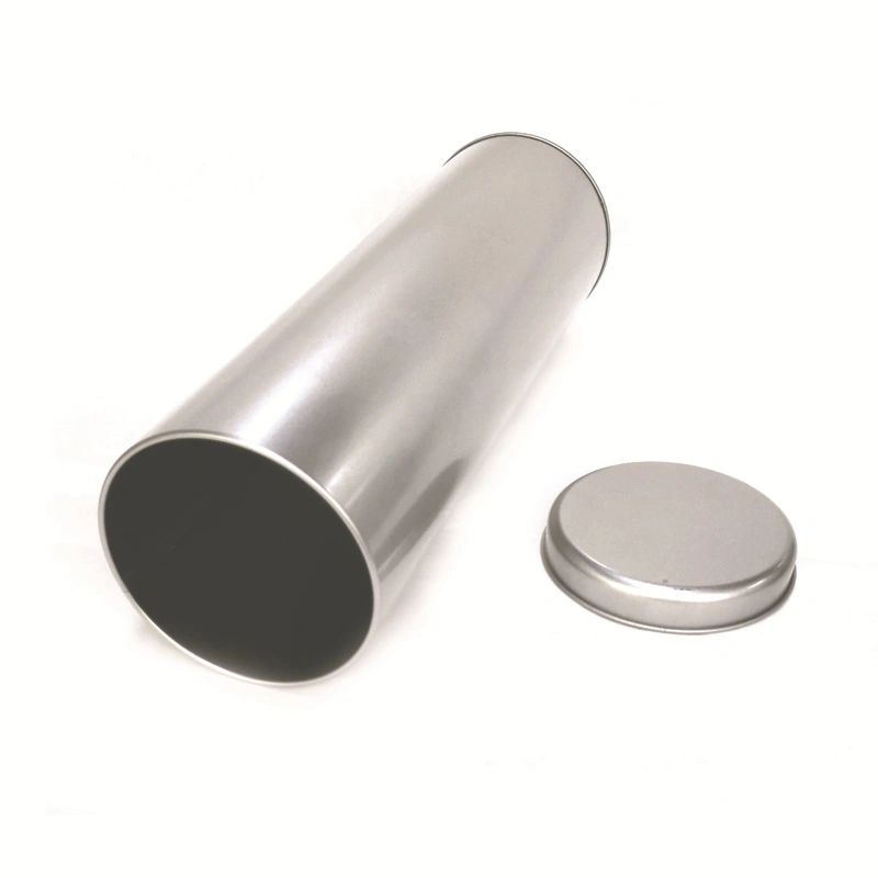 Custom Round Metal Cylinder Tin Can Metal Tin Cylinder Wine Tin Box
