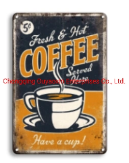 Drinks Pictures Design for Advertising Usage Tin Metal Sign