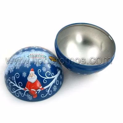 Christmas Ball Promotional Gift Decoration Ornaments Xmas Ball Tin Plate Box