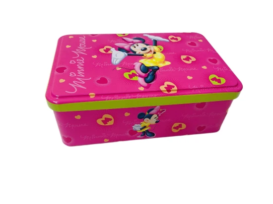 Rectangle Shape Tin Box Perfume and Cosmetic Tin Can Metal Box Window Tin Zip Tin Gift Packaging Tin Box