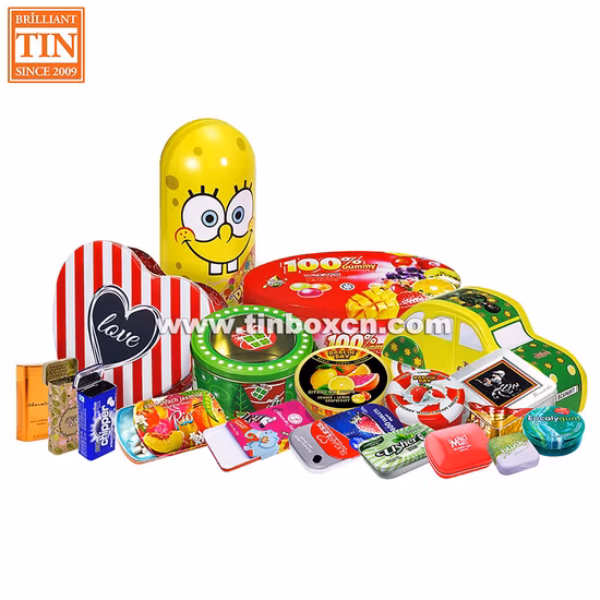 New Style Round Box Gift Coin Candy Game Tin Box