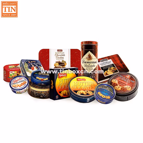 Creative Santa Claus 3 Layers Iron Cylinder Christmas Gift Tin Box