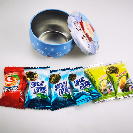Tinplate Spherical Christmas Gift Candy Box Tin Box